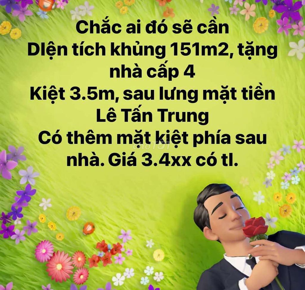 💥💥MÌNH CẦN BÁN ĐẤT TẶNG NHÀ KIỆT OTTO VŨ ĐÌNH LONG( SÁT ĐƯỜNG CHÍNH)