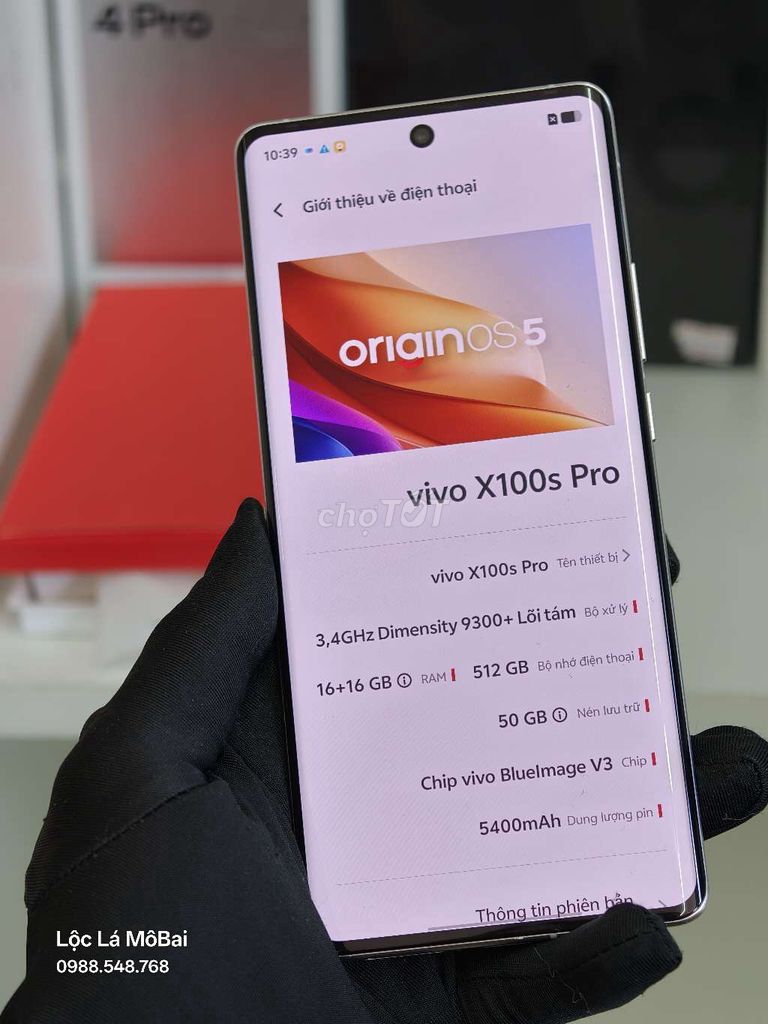 Vivo X100s Pro 512GB Bạc. Mua bán Điện thoại tại Thành phố Đà Lạt Lâm Đồng được đăng bởi Lộc Lá Mô Bai hình 1