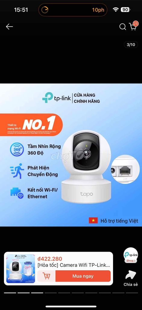 Camera IP Wifi TP-Link Tapo C202