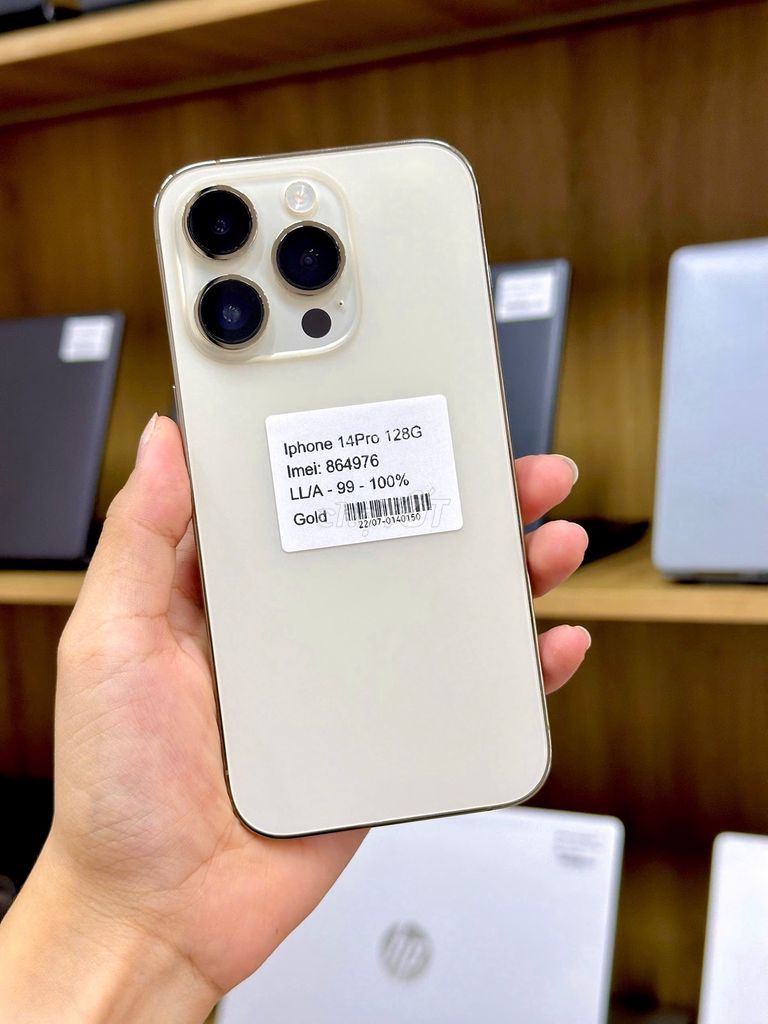 IPhone 14 Pro 128GB Gold LL/A  Pin 100%. Mua bán Điện thoại tại Quận Liên Chiểu Đà Nẵng được đăng bởi Gia Minh Shop hình 1