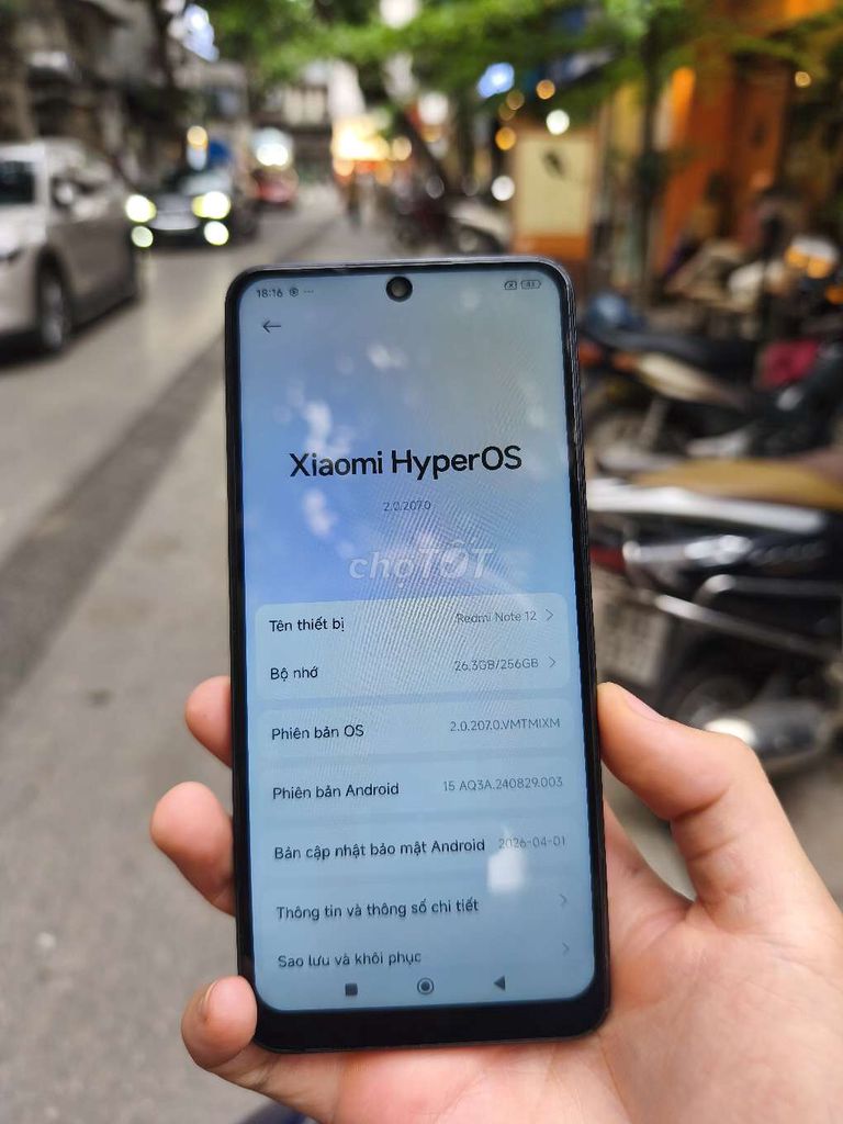 redmi note12 8/256. Mua bán Điện thoại tại Quận Ba Đình Hà Nội được đăng bởi Chu Du hình 1