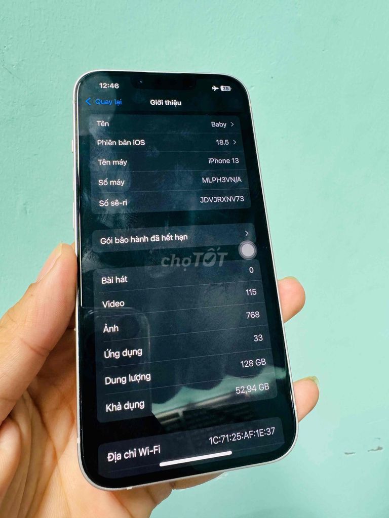Apple iPhone 13 128GB Hồng. Mua bán Điện thoại tại Quận 11 Tp Hồ Chí Minh được đăng bởi Vyvy hình 1