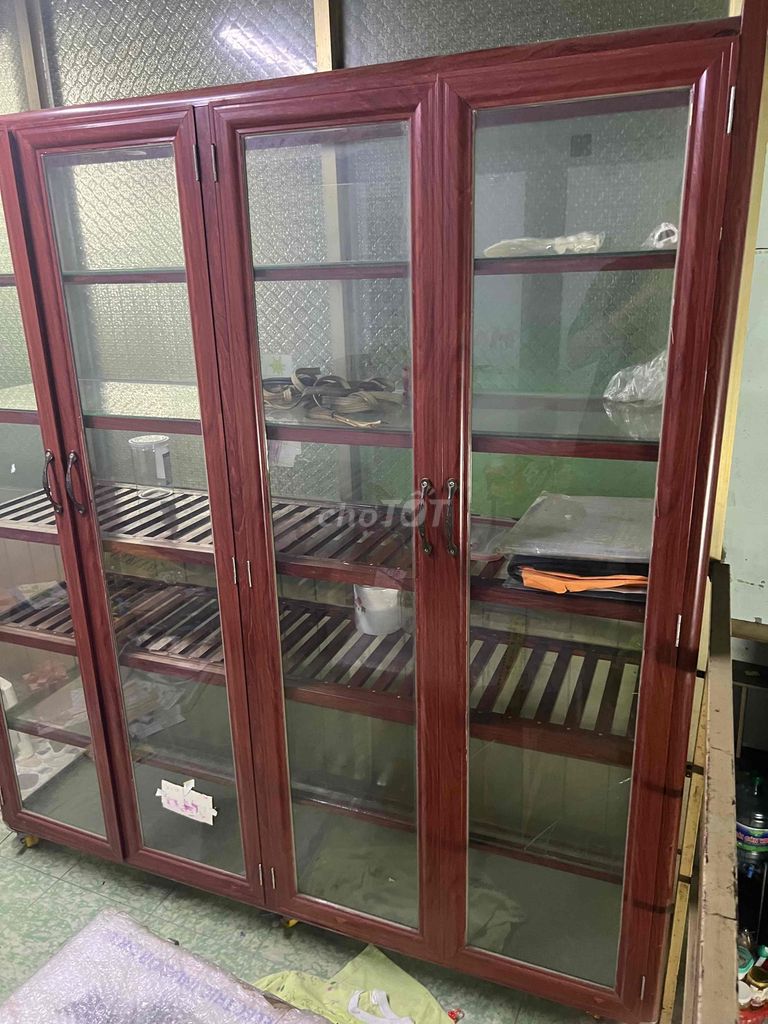 Tủ Nhôm Kính Đỏ Gò Vấp. Mua bán Tủ, kệ gia đình tại Quận Gò Vấp Tp Hồ Chí Minh được đăng bởi Phong Trần hình 1