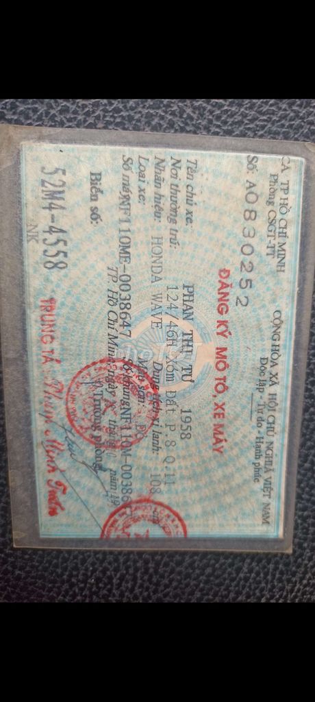 Honda wave thái110giấy tờ TP HCM còn tin là còn xe. Mua bán Xe máy tại Quận 10 Tp Hồ Chí Minh được đăng bởi văn phúc  hình 3