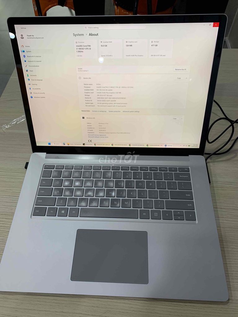 Microsoft Surface Laptop 3 i7 15inch 16GB/512GB. Mua bán Laptop tại Quận 10 Tp Hồ Chí Minh được đăng bởi Sumo Sushi hình 1