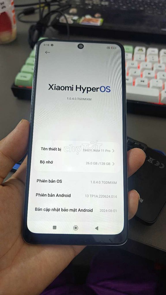 Xiaomi Redmi Note 11 Pro 128GB Đen. Mua bán Điện thoại tại Thành phố Thủ Đức Tp Hồ Chí Minh được đăng bởi Điện Thoại Giá Tốt hình 1