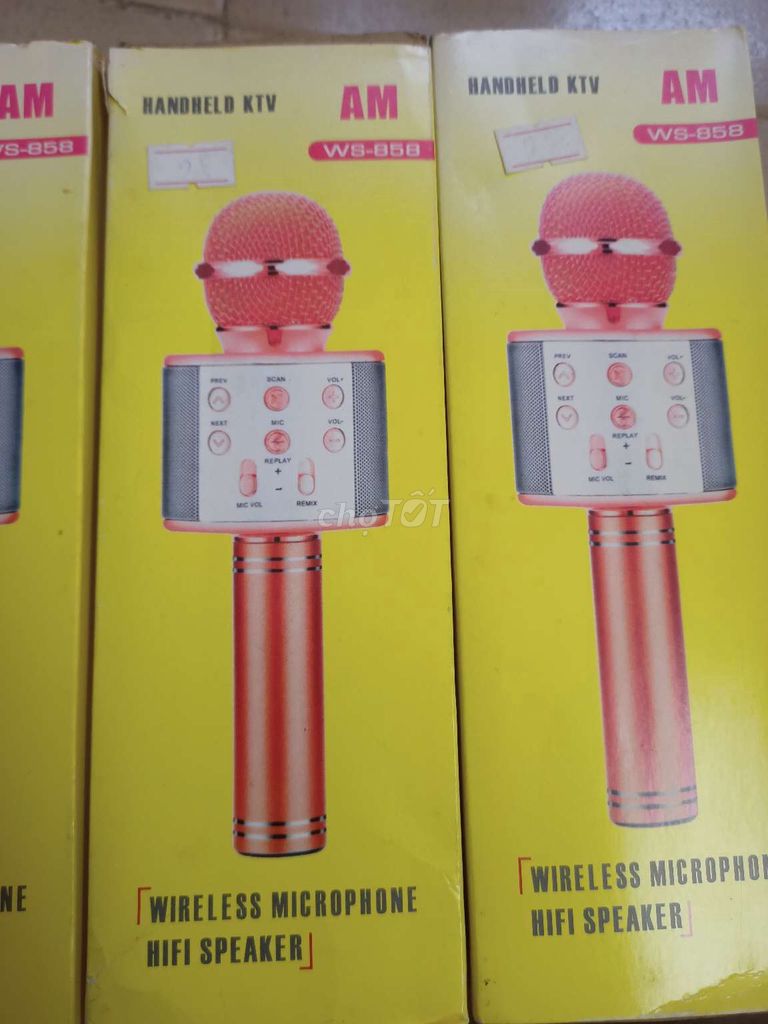 Micro karaoke WS-858 Đen Mới. Mua bán Tivi, Âm thanh tại Huyện Hóc Môn Tp Hồ Chí Minh được đăng bởi Phạm Thị Nhung hình 1