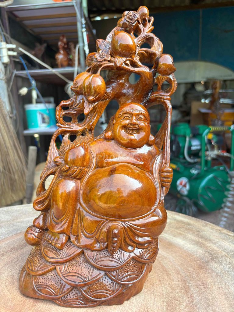 Tượng Phật Di Lặc Gỗ Nâu. Mua bán Đồ sưu tầm, đồ cổ tại Thành phố Bà Rịa Bà Rịa - Vũng Tàu được đăng bởi ĐẠI DƯƠNG hình 1