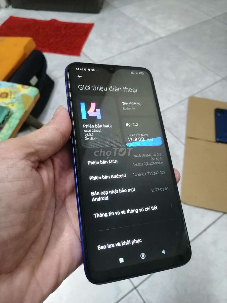 Xiaomi Redmi 9T Pin 6K,Ram 6g+2g/128g,xài 2Sim OK