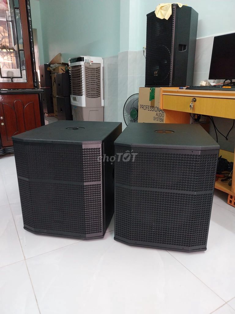 Vỏ loa sub hơi và sub điện bass 40-mới