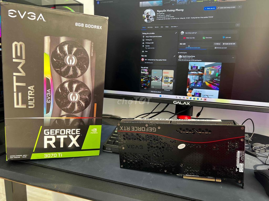 Card đồ họa EVGA GeForce RTX 3070 Ti. Mua bán Linh kiện (RAM, Card...) tại Thành phố Thủ Đức Tp Hồ Chí Minh được đăng bởi Nguyễn Hoàng Phong hình 1