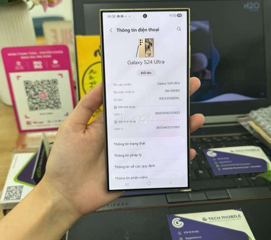 Galaxy S24 Ultra gold  256GB/2sim zin áp chuẩn. Mua bán Điện thoại tại Quận 12 Tp Hồ Chí Minh được đăng bởi Minh phương hình 1
