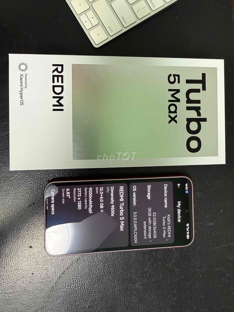 Xiaomi Redmi Turbo 5 Max 256GB Trắng. Mua bán Điện thoại tại Thành phố Thủ Đức Tp Hồ Chí Minh được đăng bởi Trần Minh Nhật hình 1
