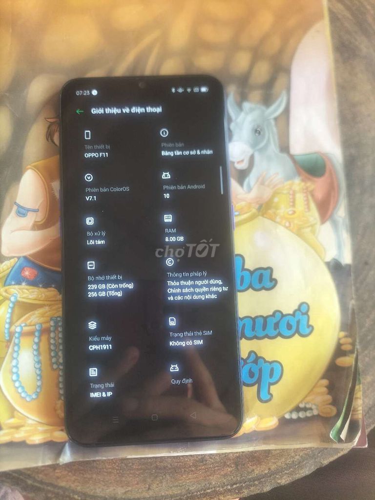 Oppo F11 256GB Tím. Mua bán Điện thoại tại Quận Tây Hồ Hà Nội được đăng bởi tiến đạt hình 1