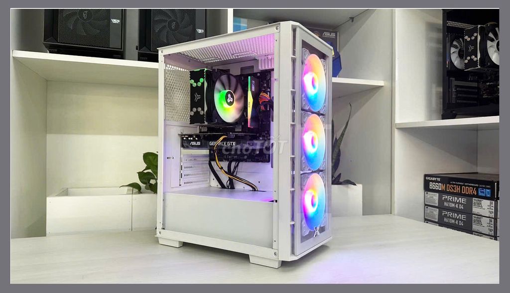 THÙNG PC ĐỒ HỌA GAME TRẢ GÓP 0Đ I3 10100F GTX-1060