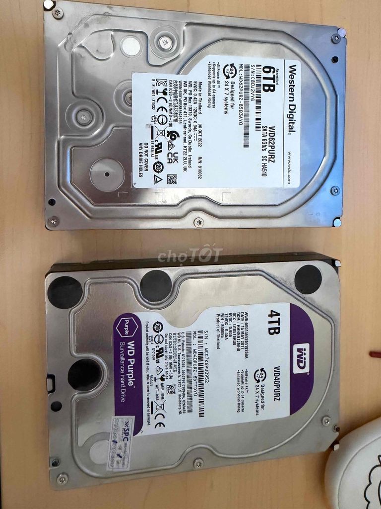 Ổ cứng HDD Western Digital 4-6TB SK 100%. Mua bán Linh kiện (RAM, Card...) tại Thị xã Bến Cát Bình Dương được đăng bởi Hồ Minh Nhật hình 1
