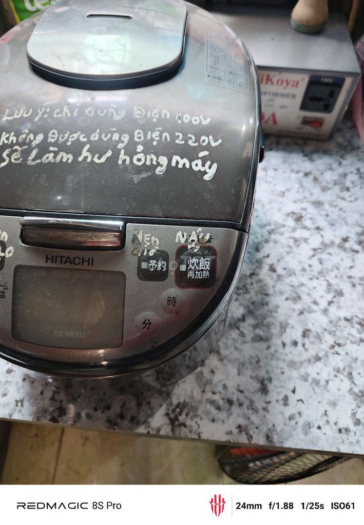 Nồi cơm điện Hitachi có cục ngầu về là dùng luôn . Mua bán Bếp, lò, đồ điện nhà bếp tại Thành phố Hồng Ngự Đồng Tháp được đăng bởi ChủThểBắcMinh Nguyen hình 1