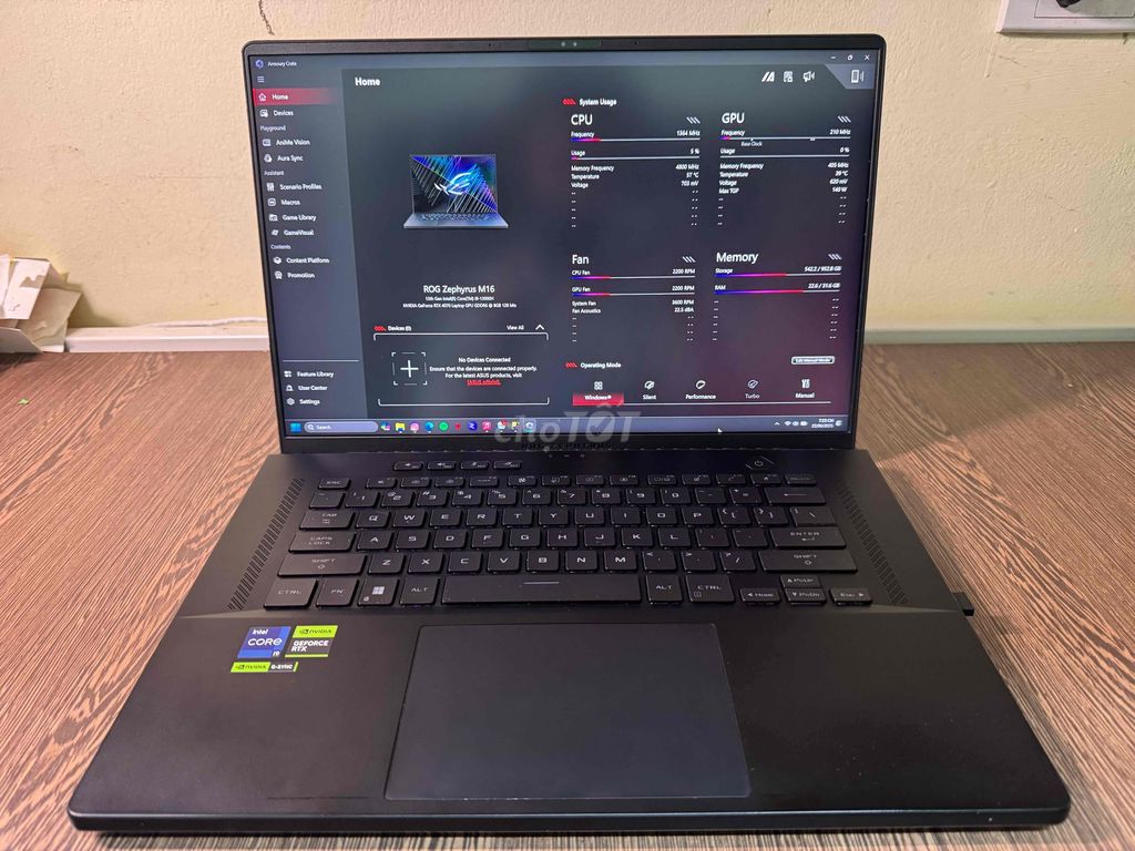 ROG Zephyrus M16 Anime matrix -pass máy người dùng