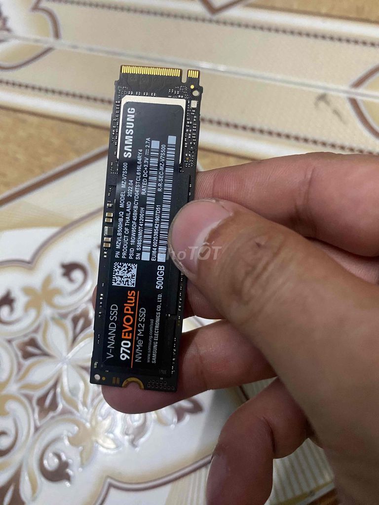 SSD Samsung Nvme 512G 970 Evo Plus 100% W11 Pro. Mua bán Linh kiện (RAM, Card...) tại Quận 4 Tp Hồ Chí Minh được đăng bởi Jerry Tran hình 1