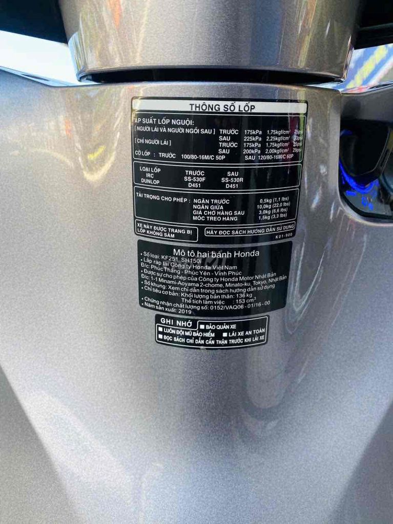 Honda SH150i ABS 2019 Bạc 15000 km. Mua bán Xe máy tại Quận Ninh Kiều Cần Thơ được đăng bởi CHXM Tân Liên Hưng 2 hình 6