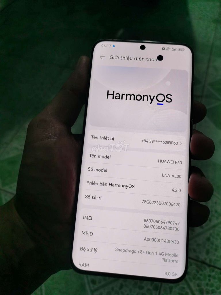 Huawei P60 512GB Tím. Mua bán Điện thoại tại Quận Hà Đông Hà Nội được đăng bởi Đừng Có Đùa hình 1