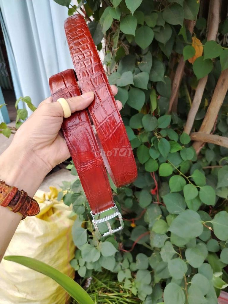 Dây nịt Da cá Đỏ 4cm. Mua bán Phụ kiện thời trang khác tại Huyện An Phú An Giang được đăng bởi Thắng Đồ Da hình 1