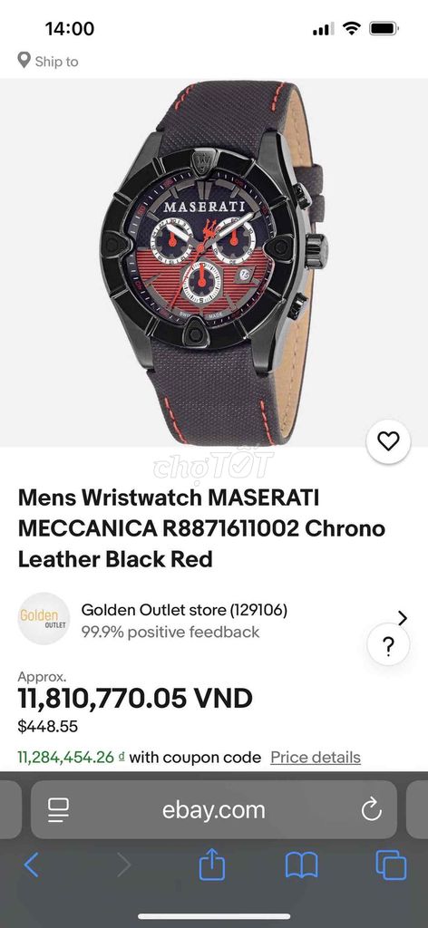 Đồng hồ Maserati R8871611002 45mm. Mua bán Đồng hồ tại Thị xã Sơn Tây Hà Nội được đăng bởi Nguyễn xuân vị hình 1