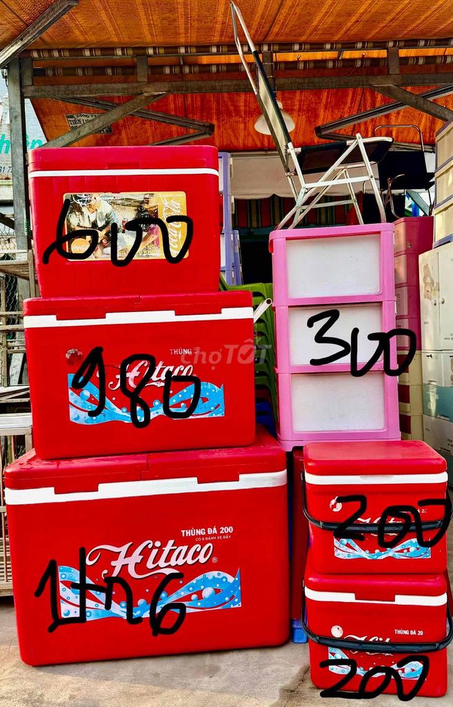 Thùng đá Hiệp Thành 200L Đỏ. Mua bán Dụng cụ nhà bếp tại Quận Bình Tân Tp Hồ Chí Minh được đăng bởi Tâm  hình 1