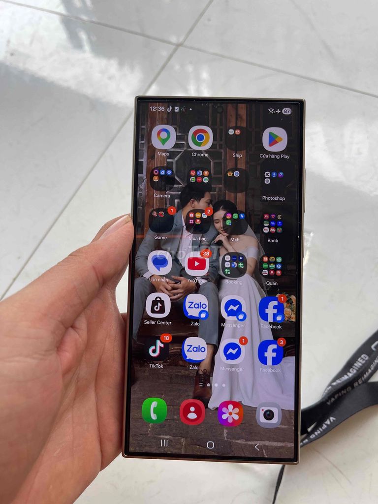 Samsung Galaxy S24 Ultra Vàng Nguyên zin. Mua bán Điện thoại tại Quận Gò Vấp Tp Hồ Chí Minh được đăng bởi mỹ linh hình 1