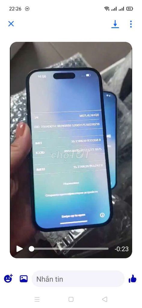  iPhone 16 Thường 256GB Đen Mỹ Đã qua sử dụng. Mua bán Điện thoại tại Quận 6 Tp Hồ Chí Minh được đăng bởi Ngọc Thảo hình 1