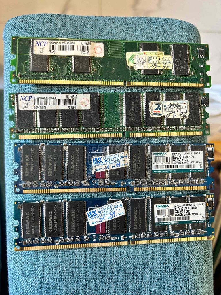 RAM NCP Kingmax DDR1 256MB 184 pin. Mua bán Linh kiện (RAM, Card...) tại Quận 1 Tp Hồ Chí Minh được đăng bởi Nguyen Ngoc Khoa hình 1