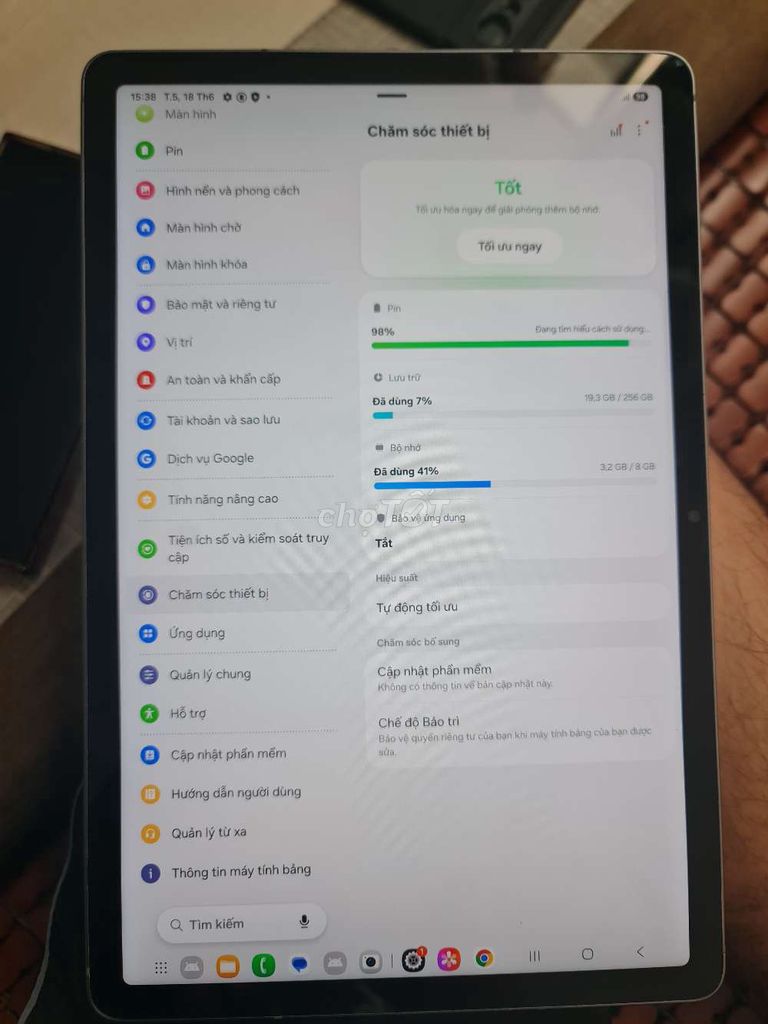 Samsung Galaxy Tab S9 FE 5G 8GB/256GB Xám. Mua bán Máy tính bảng tại Quận Tân Bình Tp Hồ Chí Minh được đăng bởi Sơn hình 1