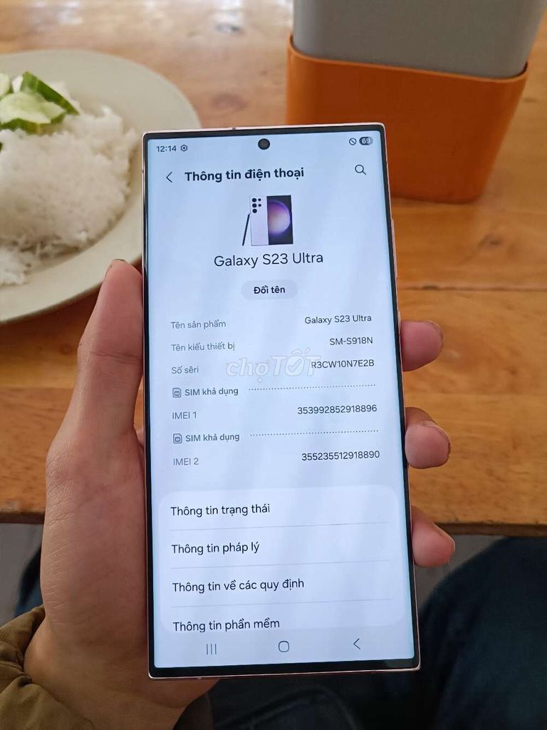 Samsung Galaxy S23 Ultra 12/512GB Tím. Mua bán Điện thoại tại Quận Gò Vấp Tp Hồ Chí Minh được đăng bởi Huy hình 1