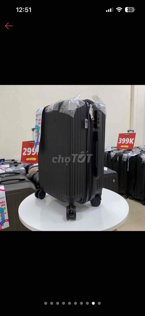 Vali 24 inch Đen 180k. Mua bán Túi xách tại Quận 8 Tp Hồ Chí Minh được đăng bởi nht vk hình 1