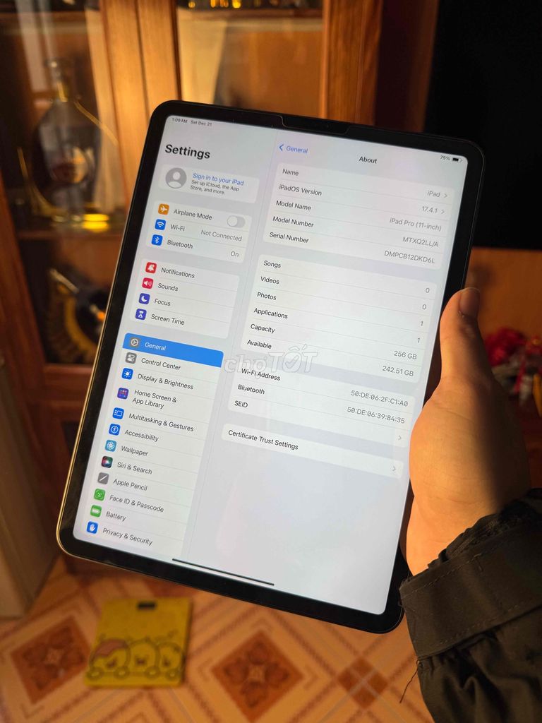 iPad Pro 2018 256gb wifi gray fullbox pin 9x