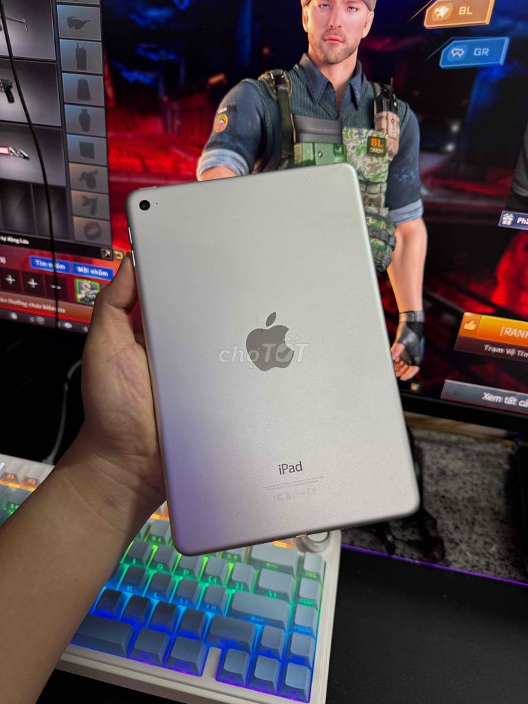 Apple iPad Mini 4 128GB Bạc Đã sử dụng. Mua bán Máy tính bảng tại Quận 10 Tp Hồ Chí Minh được đăng bởi Khoa Nguyễn  hình 1