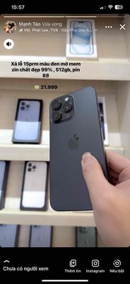 thanh lý 15prm 512gb g. Mua bán Điện thoại tại Quận Tân Phú Tp Hồ Chí Minh được đăng bởi Hoàng Đức Mạnh