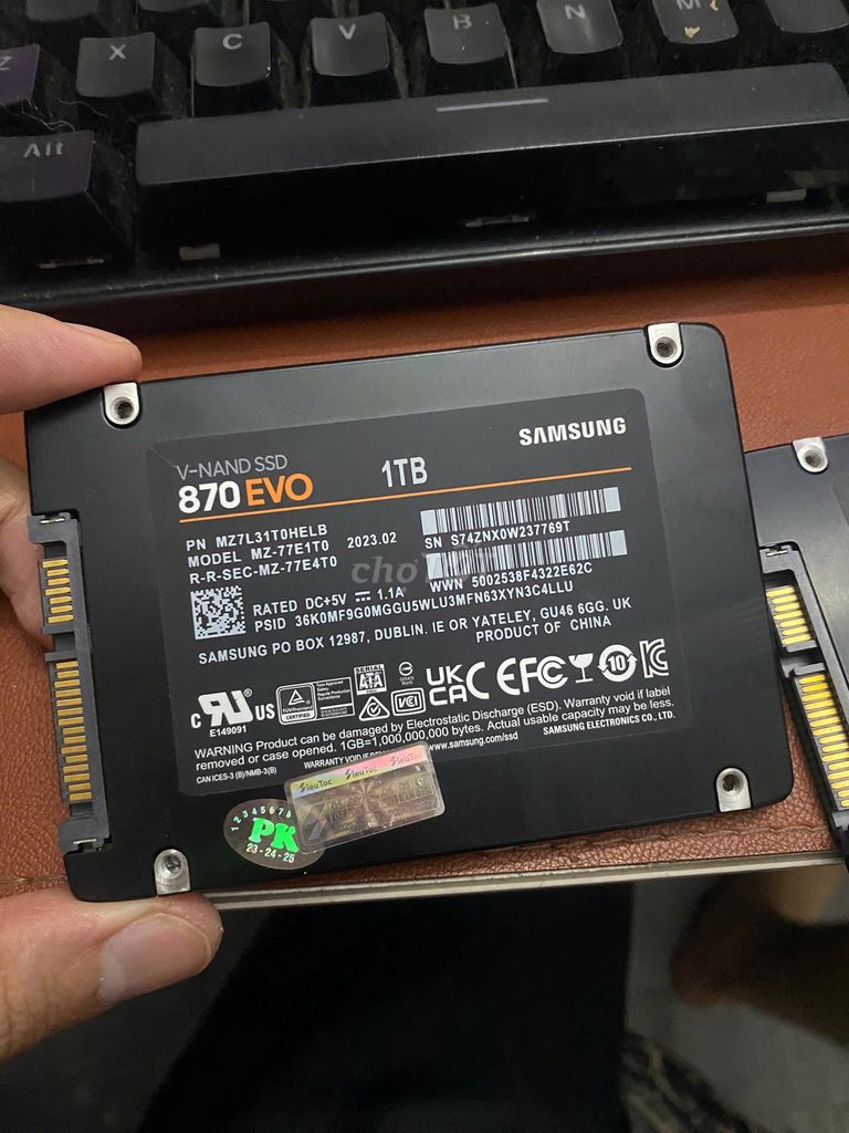 ổ cứng SSD SAMSUNG 870 EVO 1TB và 500GB. Mua bán Linh kiện (RAM, Card...) tại Thành phố Thủ Đức Tp Hồ Chí Minh được đăng bởi TIN HỌC ĐẠI DƯƠNG XANH hình 3