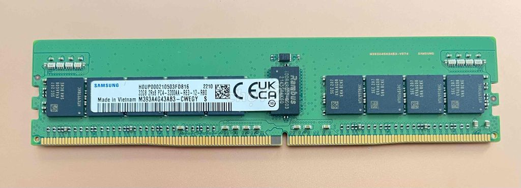 RAM Server Samsung DDR4 ECC Registered 32GB 3200. Mua bán Linh kiện (RAM, Card...) tại Thành phố Thủ Dầu Một Bình Dương được đăng bởi Minh hình 1