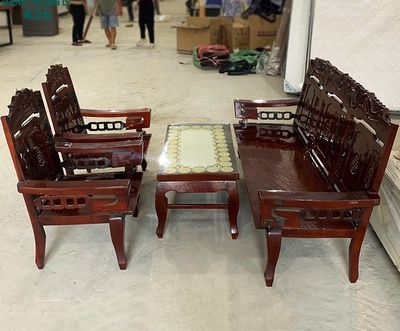 Bộ Salon Gỗ   Chạm Khắc Tinh Tế Mới 90%. Mua bán Bàn ghế tại Quận Bình Tân Tp Hồ Chí Minh được đăng bởi Thanh lý HD