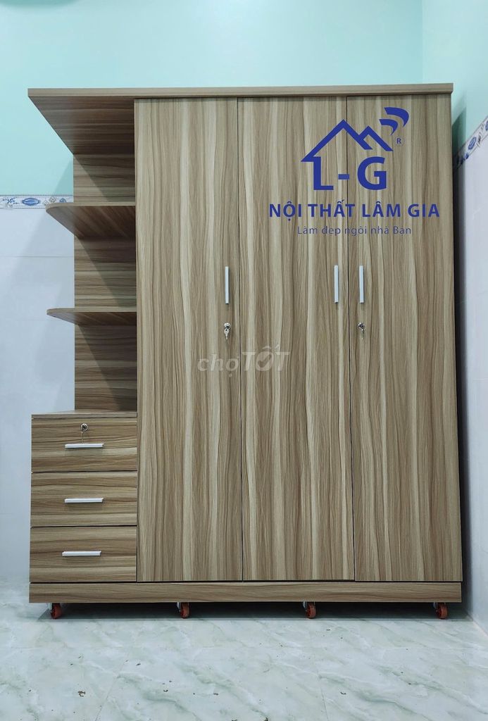 TỦ MDF CÓ KỆ , GỖ CÔNG NGHIỆP MDF GIÁ TỐT HCM