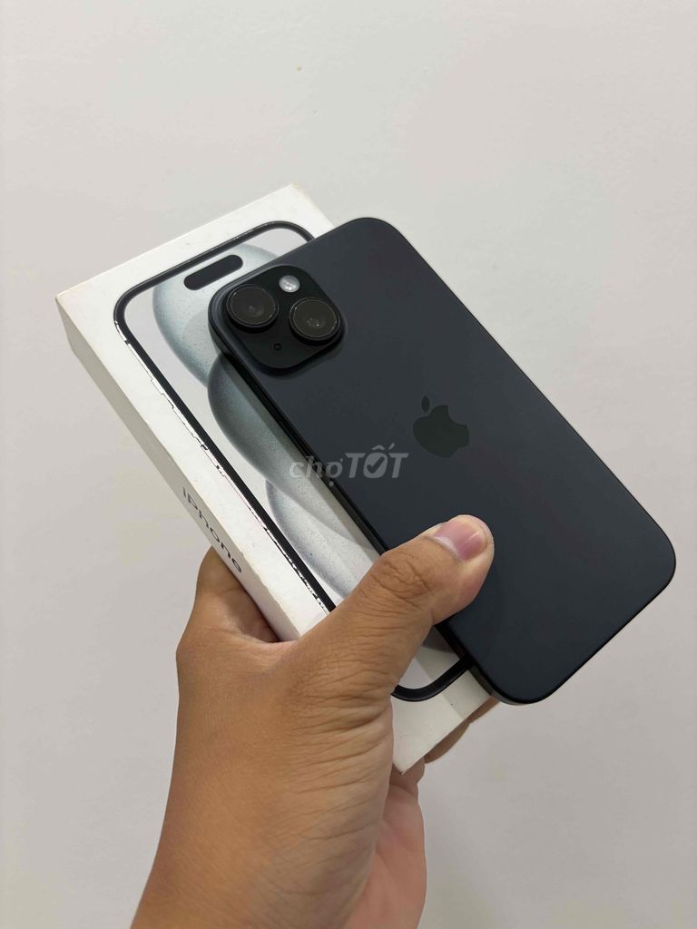 iPhone 15 128Gb zin áp đẹp cận 99% bh t8/2025 vn