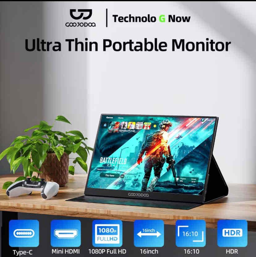 Goojodoq 16 inch 120% sRGB Màn Hình Di Động Cho La