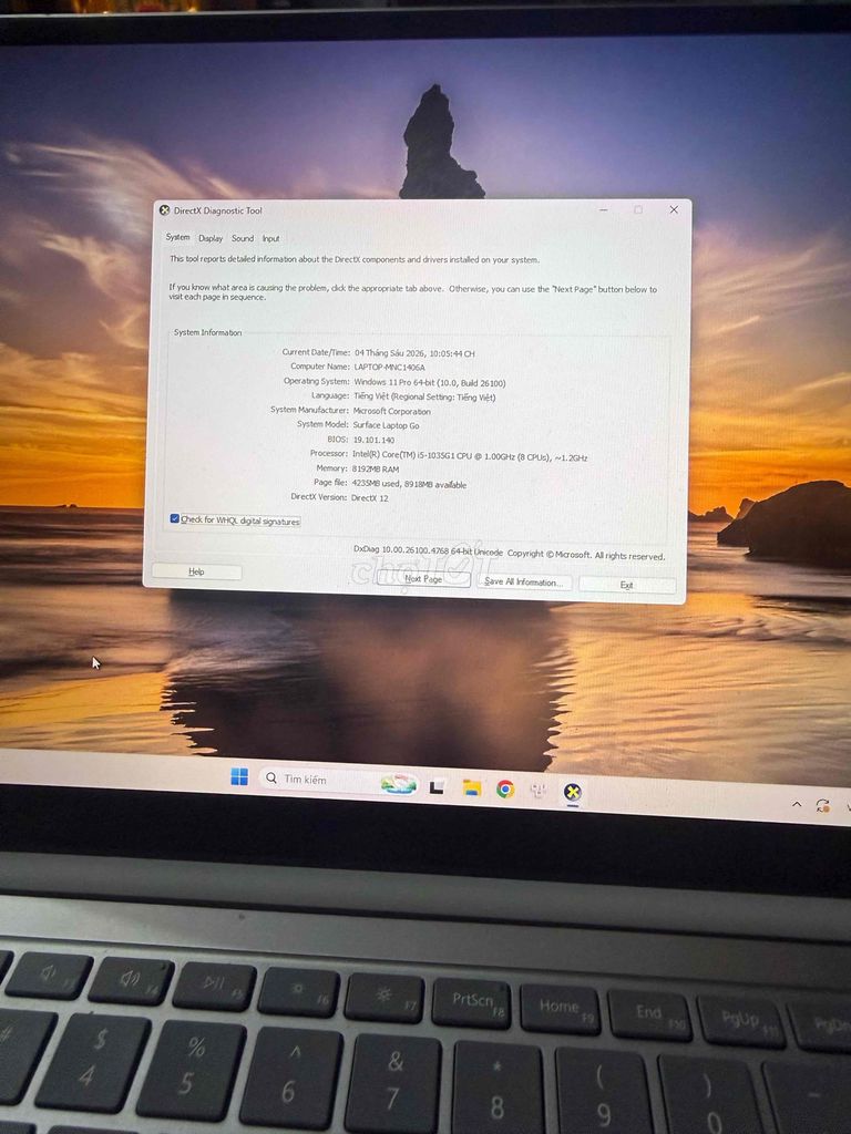 Microsoft Surface Laptop Go 1. Mua bán Laptop tại Quận Sơn Trà Đà Nẵng được đăng bởi nguyễn vân hình 1