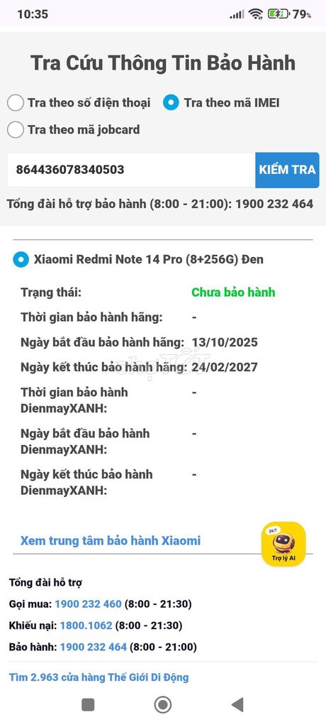Note 14 pro 4g fullbox BH 2/2027. Mua bán Điện thoại tại Quận Bình Thạnh Tp Hồ Chí Minh được đăng bởi kubi hình 1