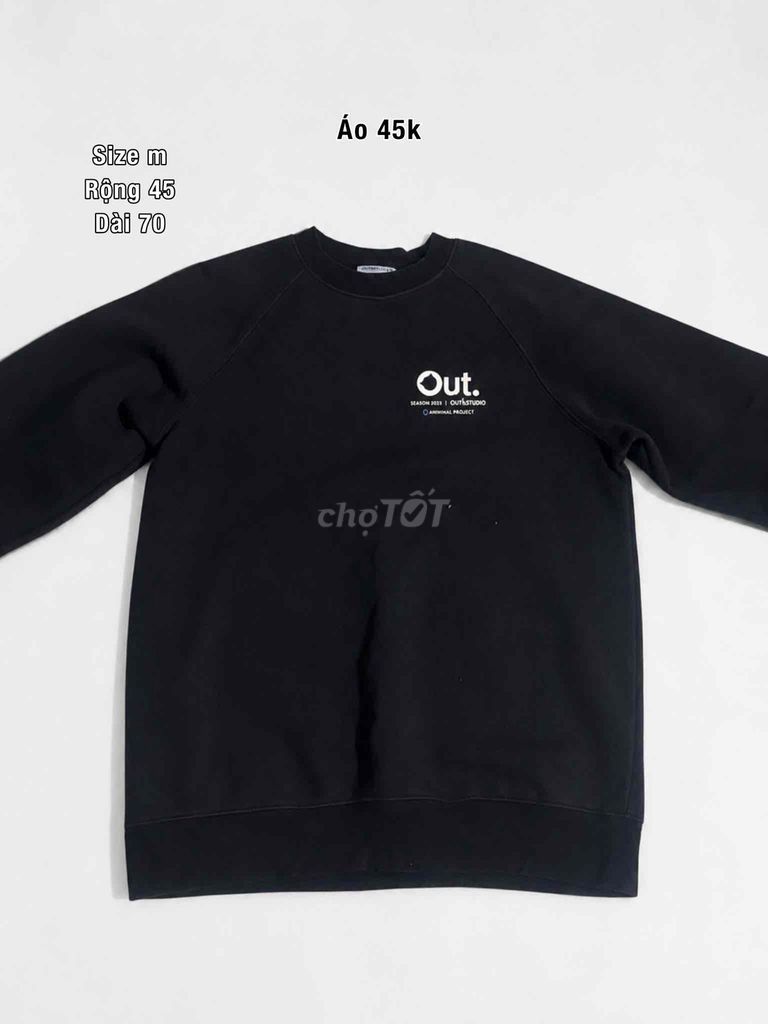 Áo nỉ Unisex Đen. Mua bán Quần áo tại Thị xã Bến Cát Bình Dương được đăng bởi Nguyễn Hà My hình 1