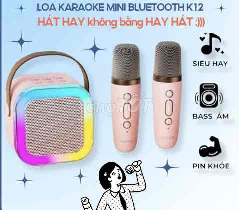 Loa Bluetooth Karaoke Mini K12 cho bé công suất 10. Mua bán Tivi, Âm thanh tại Quận Gò Vấp Tp Hồ Chí Minh được đăng bởi An  Nhiên hình 1