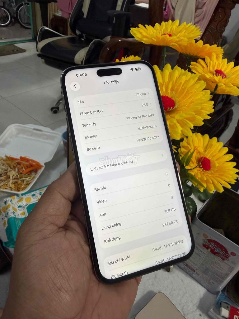 Apple iPhone 14 Pro Max 256GB Tím 91./.. Mua bán Điện thoại tại Thành phố Biên Hòa Đồng Nai được đăng bởi thanh hình 1