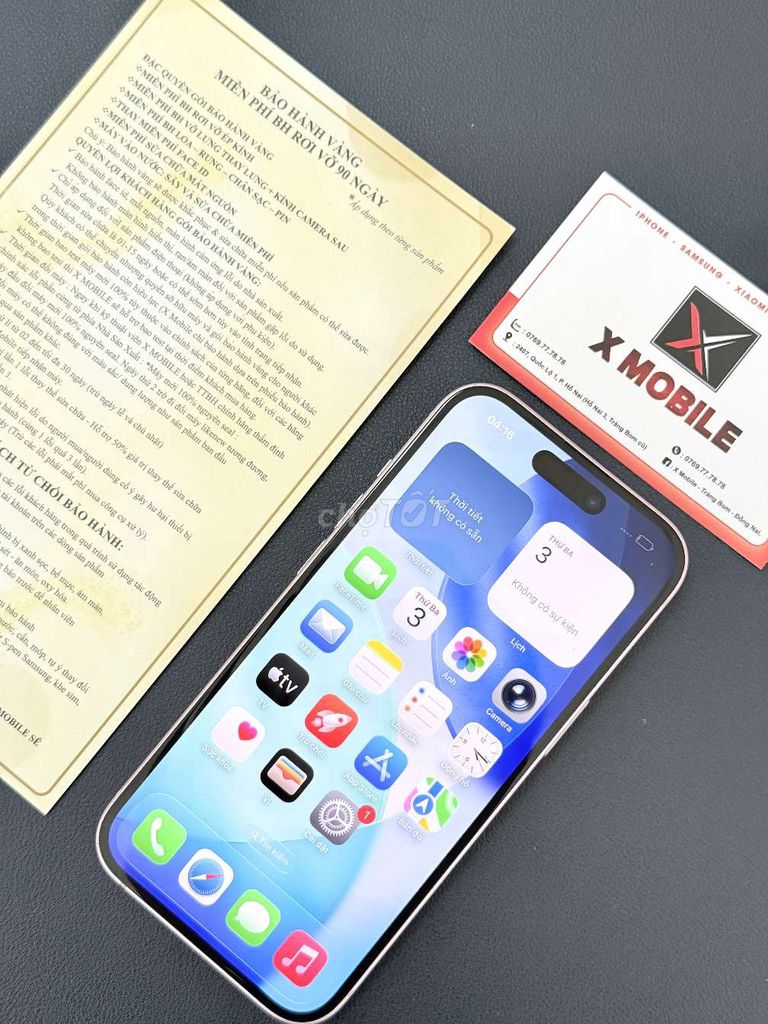 IPHONE 15 128GB HỒNG PASTEL ZIN CHUẨN + KÈM BHV . Mua bán Điện thoại tại Huyện Trảng Bom Đồng Nai được đăng bởi X Mobile Trảng Bom hình 1