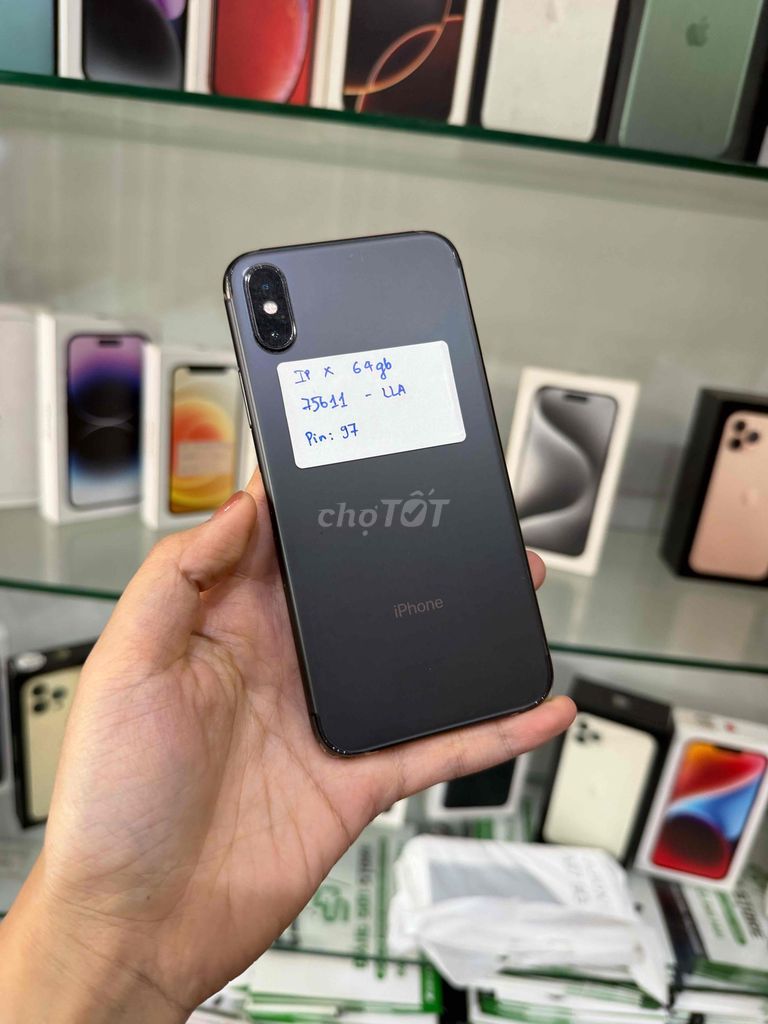 iPhone X 64GB Đen pin 97%. Mua bán Điện thoại tại Quận 10 Tp Hồ Chí Minh được đăng bởi Đăng Sơn Store hình 1